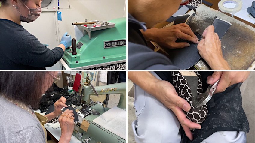 Face靴制作現場の写真